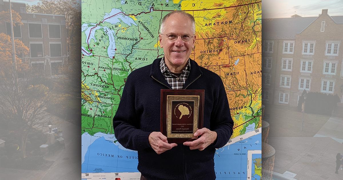 Dr. Michael Pretes, Chair of the Department of Geoscience at UNA, has been named the Lifetime Achievement Award recipient by SEDAAG.